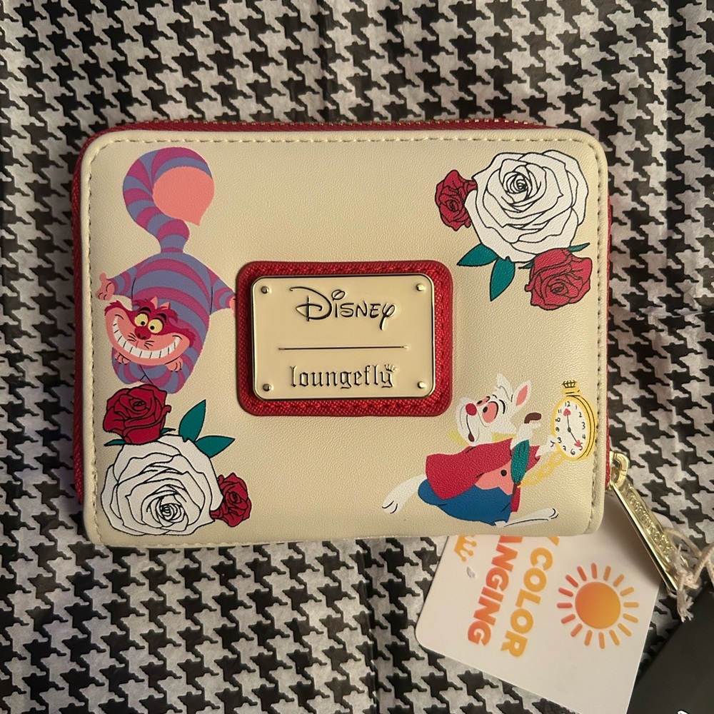 Loungefly Disney Alice in Wonderland Color Changing Roses Zip Wallet - Picture 4 of 9